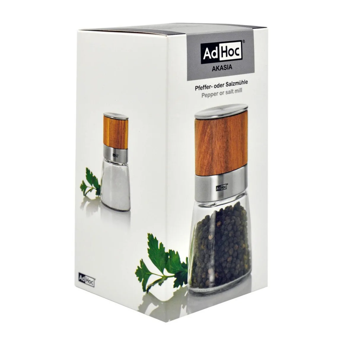 AdhocPfeffer- oder Salzmühle 13,5 cm Akasia