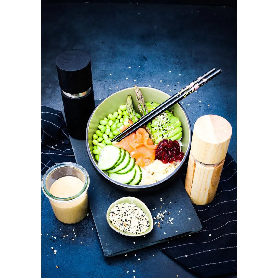 AdhocPfeffer- und Salzmühle-Set 2-tlg. Textura Esche