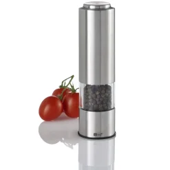AdhocSalz-/Pfeffermühle inkl. 6 Batterien elektrisch Edelstahl 19cm