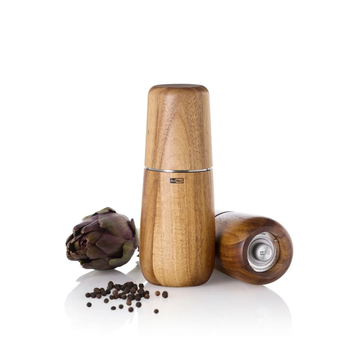 AdhocSalz-/Pfeffermühle Yono Akazie/Edelstahl 18cm