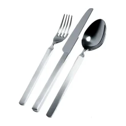 AlessiBesteckgarnitur 5 tlg. Edelstahl Dry mattierter Griff