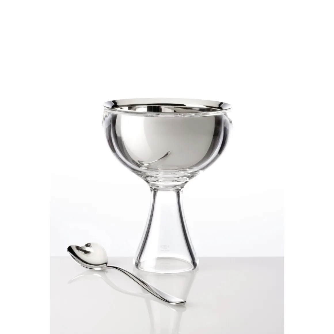 AlessiEisbecher mit Löffel weiss Big Love