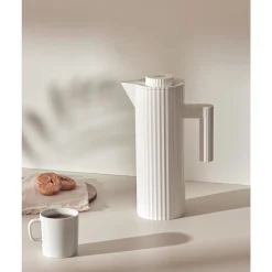 AlessiIsolierkanne weiß Plisse thermoplastisches Harz