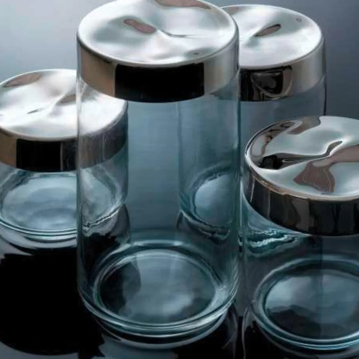 AlessiKüchendose m. Deckel Glas Julieta 100 cl