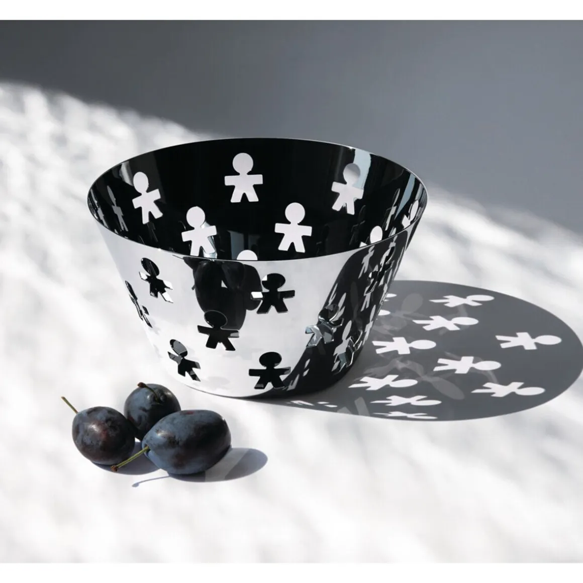 AlessiObstschale silber 23 cm Girotondo