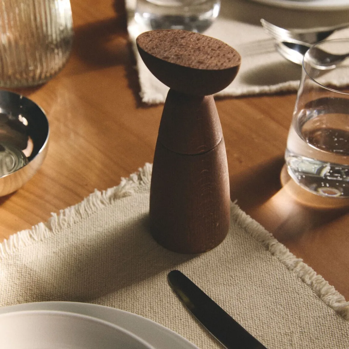 AlessiSalz-/Pfeffer-/Gewürzmühle Oaxaca 17 cm Buche