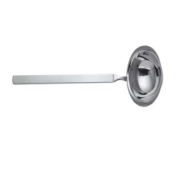 AlessiSaucenlöffel Edelstahl Dry mattierter Griff