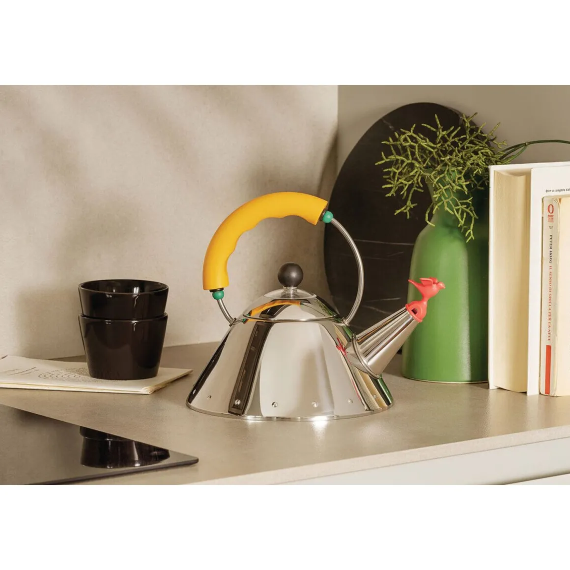 AlessiWasserkessel 9093/1 1,0 l Michael Graves gelb