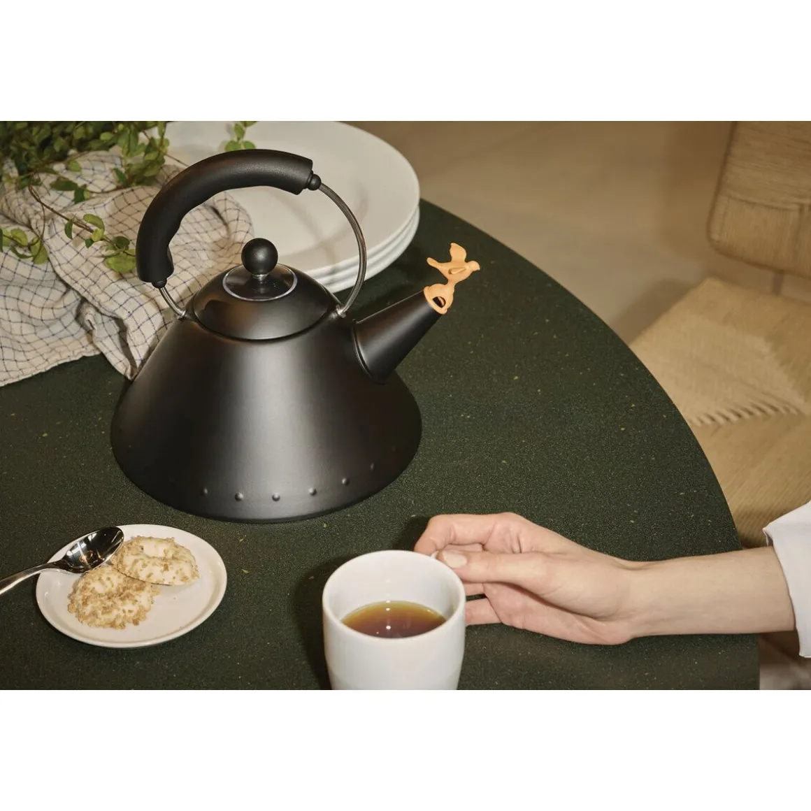 AlessiWasserkessel 9093 BB 2,0 l Michael Graves schwarz