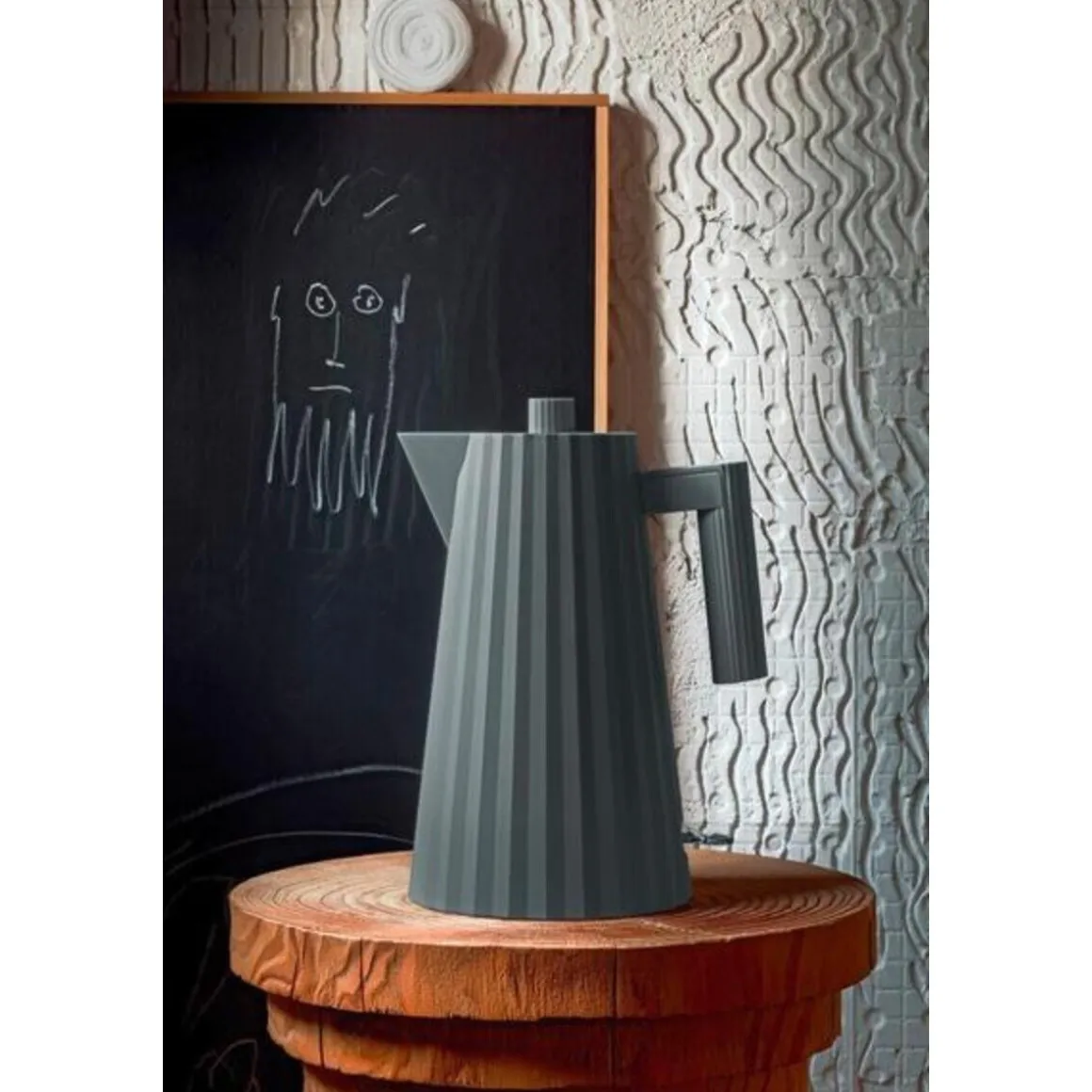 AlessiWasserkocher 1,7 l 2400 W Plissé grau