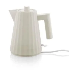 AlessiWasserkocher 1,0 l 2400 W Plissé weiss