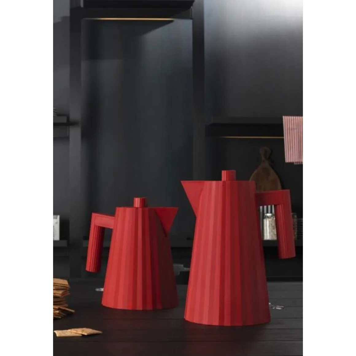 AlessiWasserkocher 1,7 l 2400 W Plissé rot