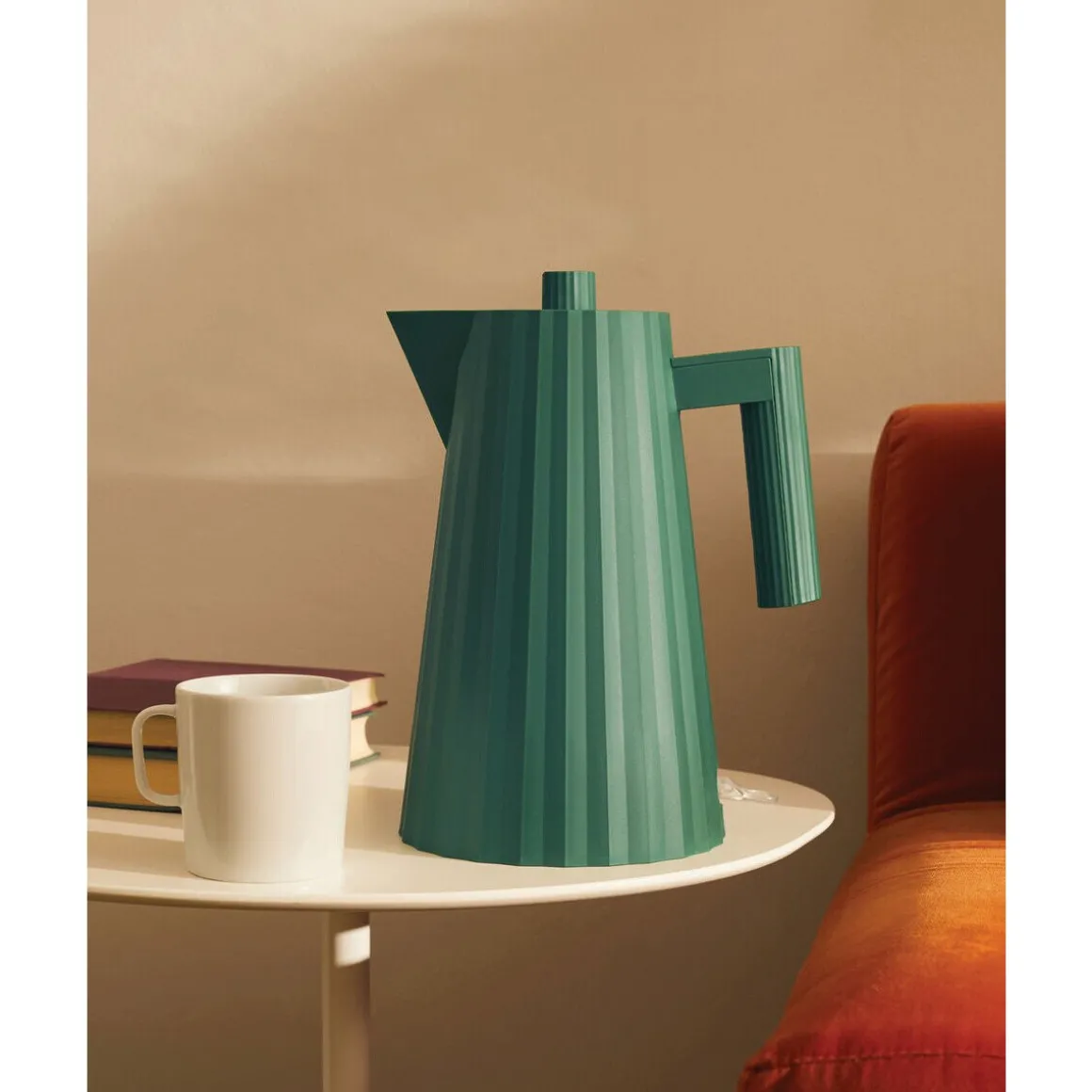 AlessiWasserkocher 1,0 l 2400 W Plissé grün