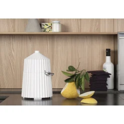 AlessiZitruspresse 28 cm Plissé weiß