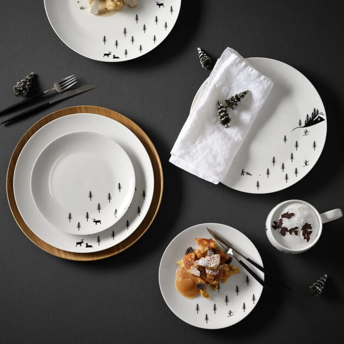 ASADessertteller 21 cm Joy Snow Tracks