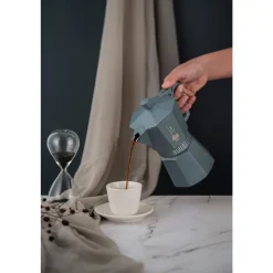 BialettiEspressokocher 6 Tassen Moka Express Exclusive Induction Grey