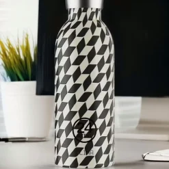 24bottlesThermo-Trinkflasche 0,5 l Clima Bottle Groovy White