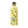 24bottlesTrinkflasche 0,5 l Jungle Friends gelb mit Sportdeckel