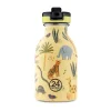 24bottlesTrinkflasche 0,25 l Jungle Friends mit Sportdeckel