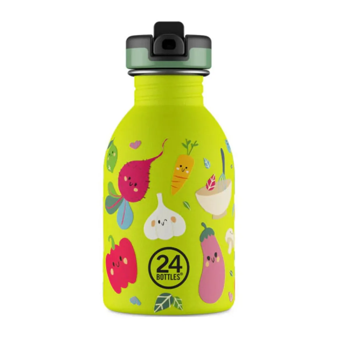 24bottlesTrinkflasche 0,25 l Kids Bottle Veggie Friends