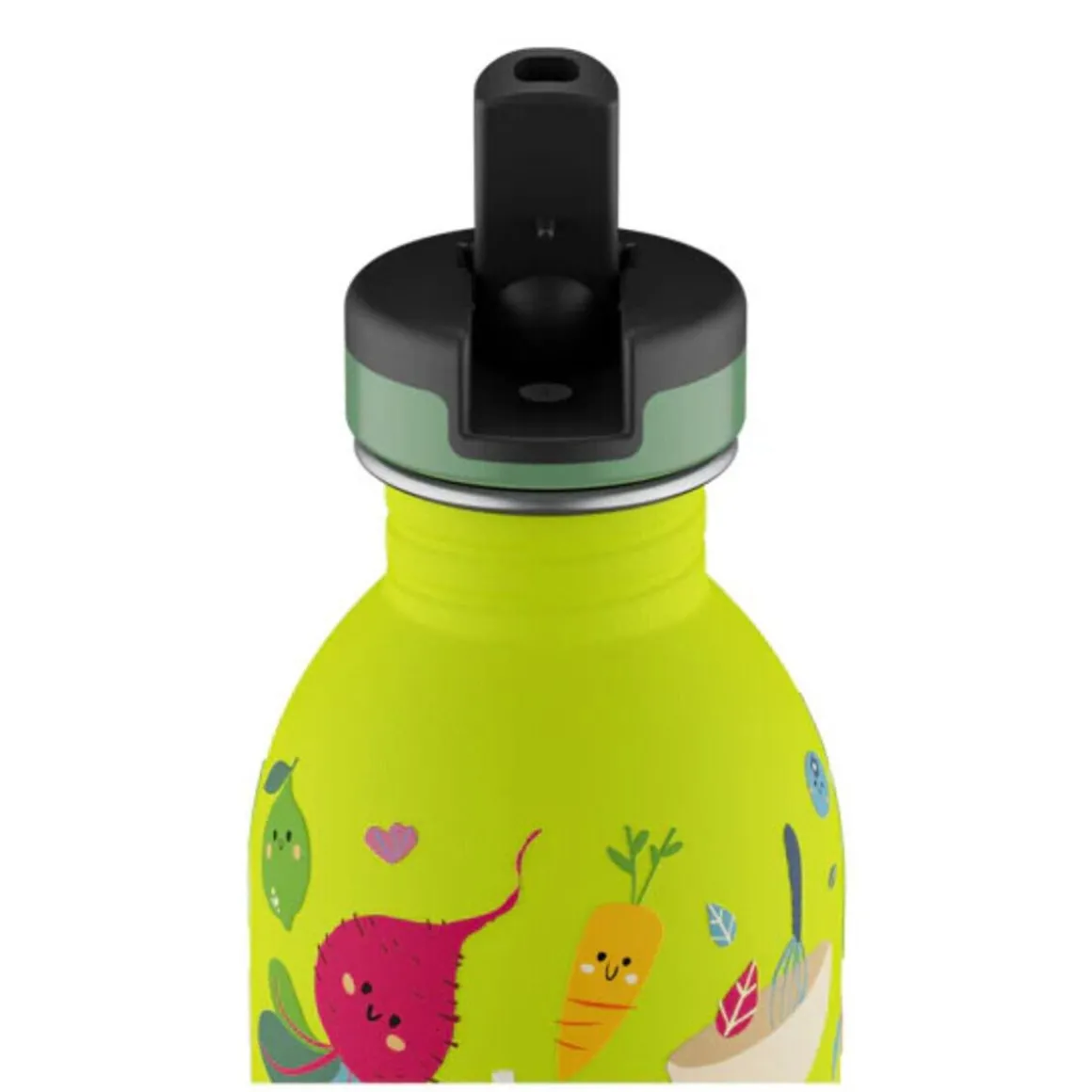 24bottlesTrinkflasche 0,25 l Kids Bottle Veggie Friends