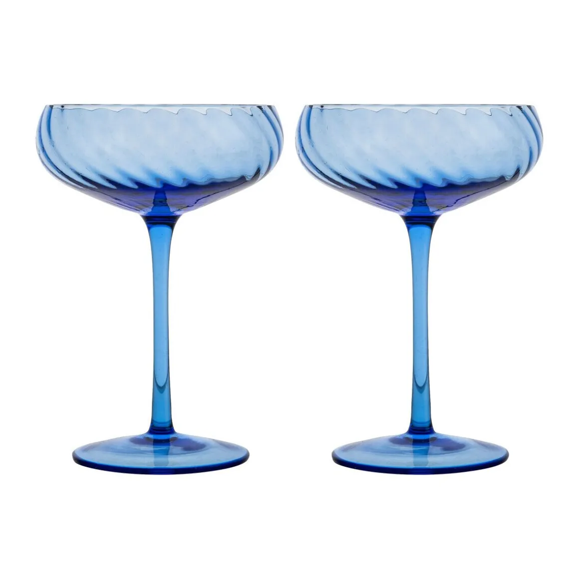 ByonChampagner-Schale 2er-Set Opacity blau