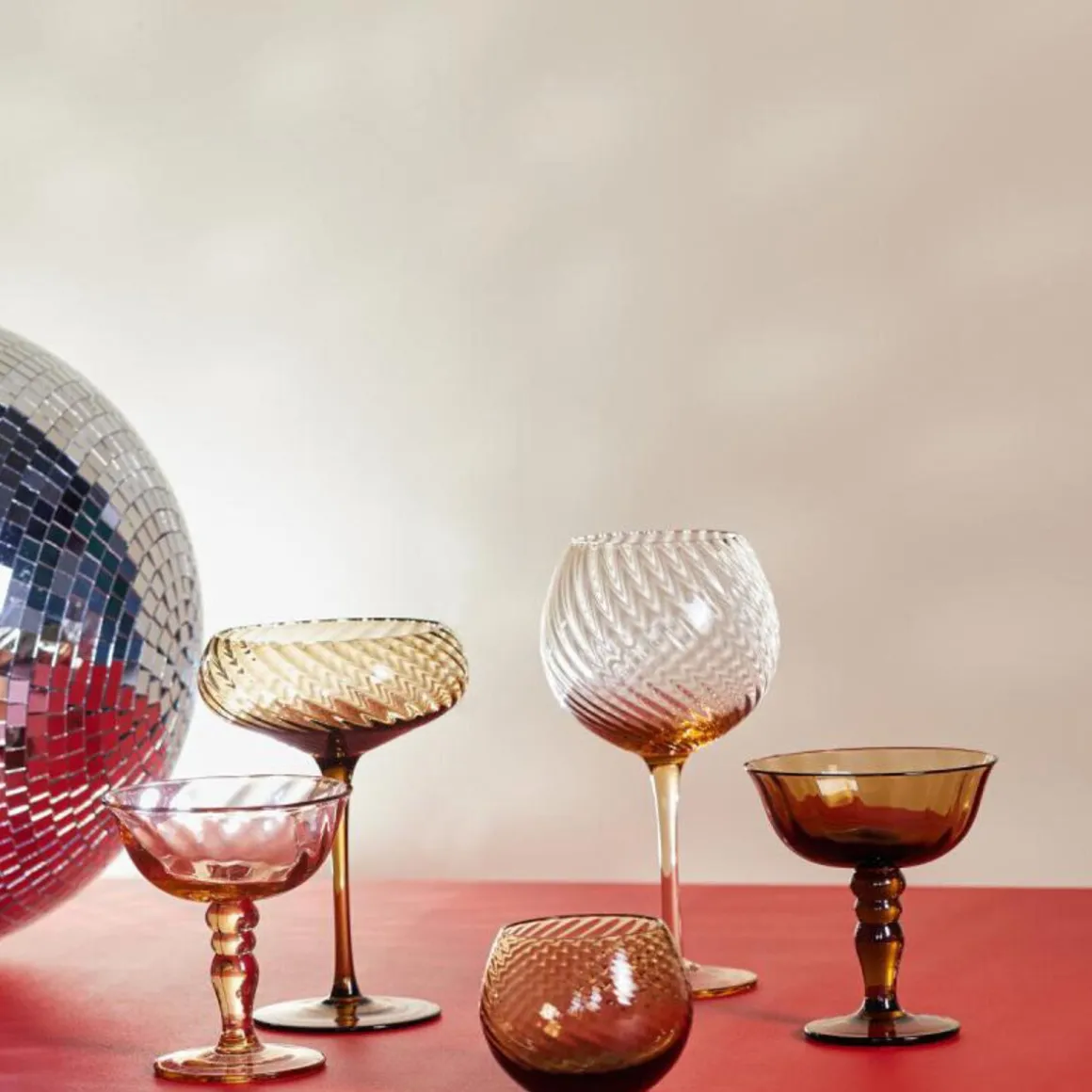 ByonChampagner-Schale 2er-Set Opacity braun