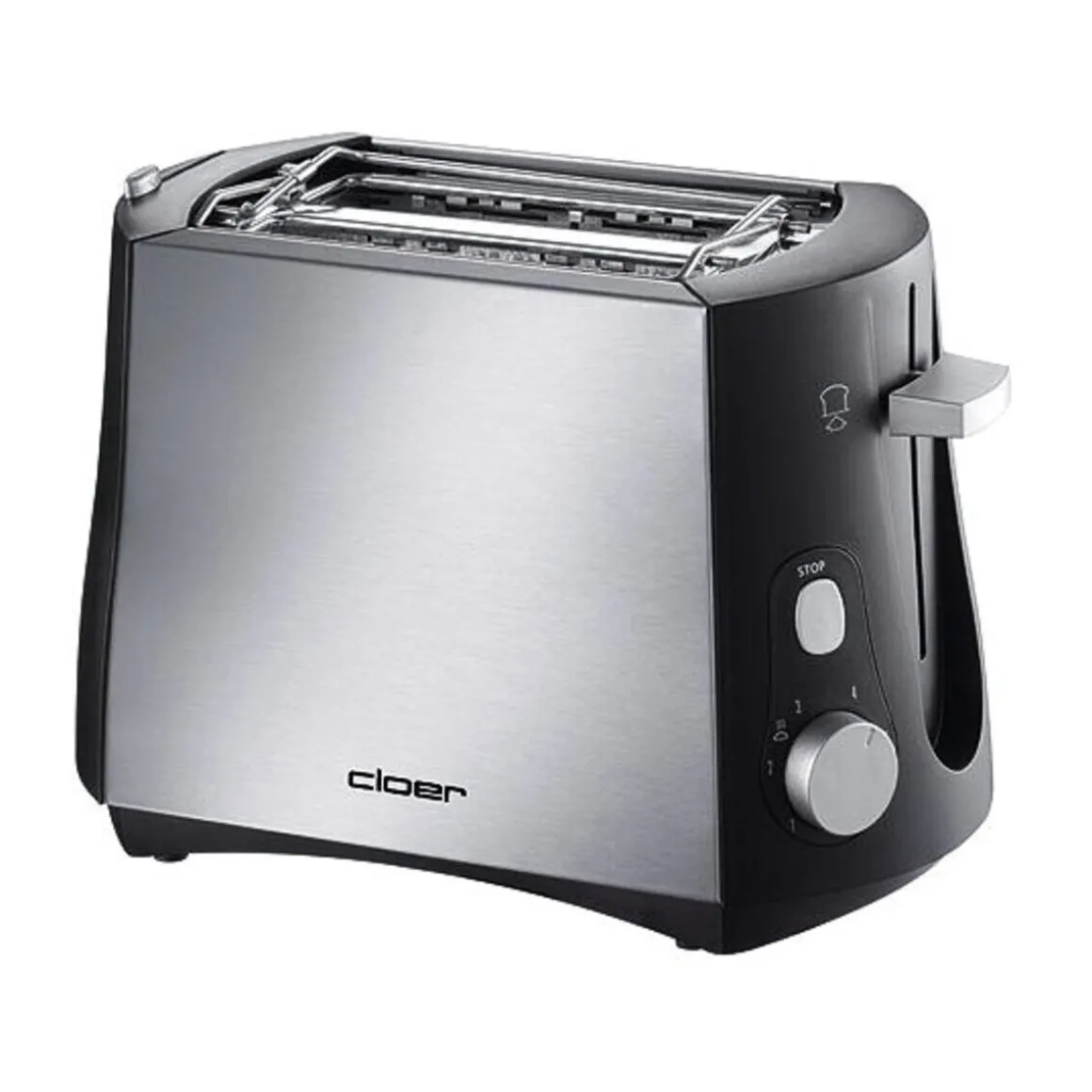 CloerToaster 825 W Cool Wall chrom/schwarz