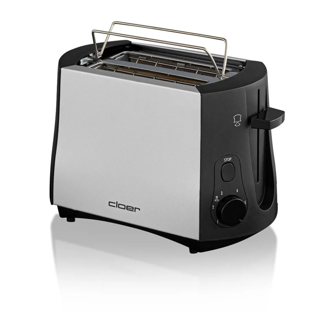 CloerToaster 825 W Cool Wall chrom/schwarz