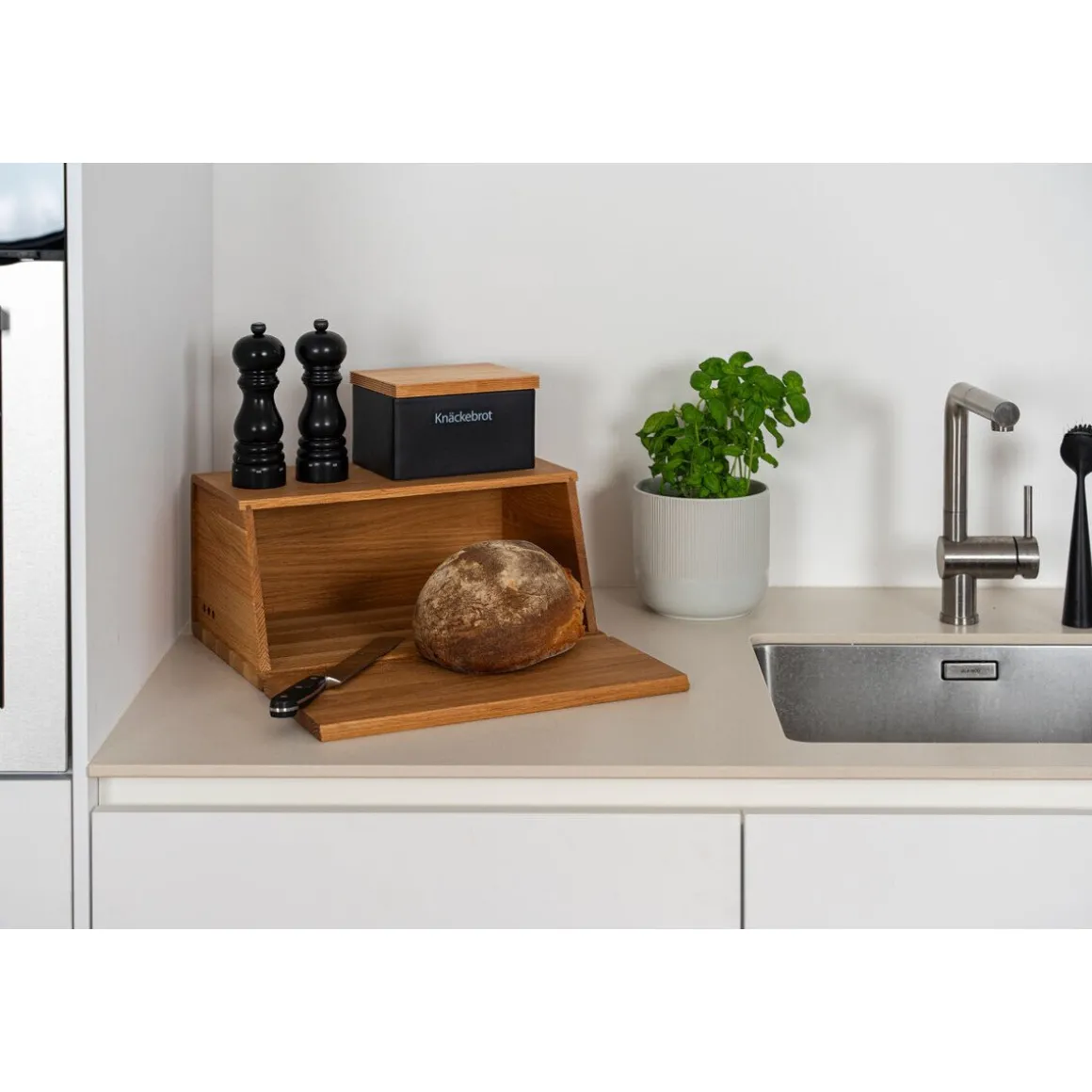 ContinentaBrotkasten 40x26x18,5 cm Eiche