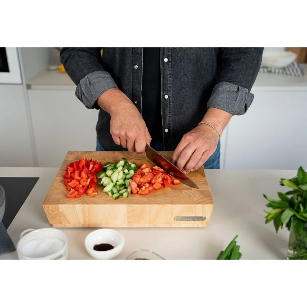 ContinentaHackblock 40x30x7,5 cm Stirnholz