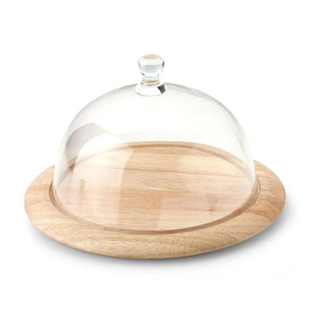ContinentaKäseglocke 2 tlg. Holz / Glas 26cm