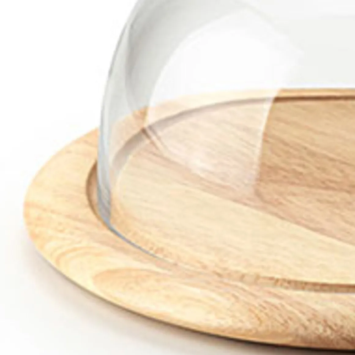 ContinentaKäseglocke 2 tlg. Holz / Glas 26cm