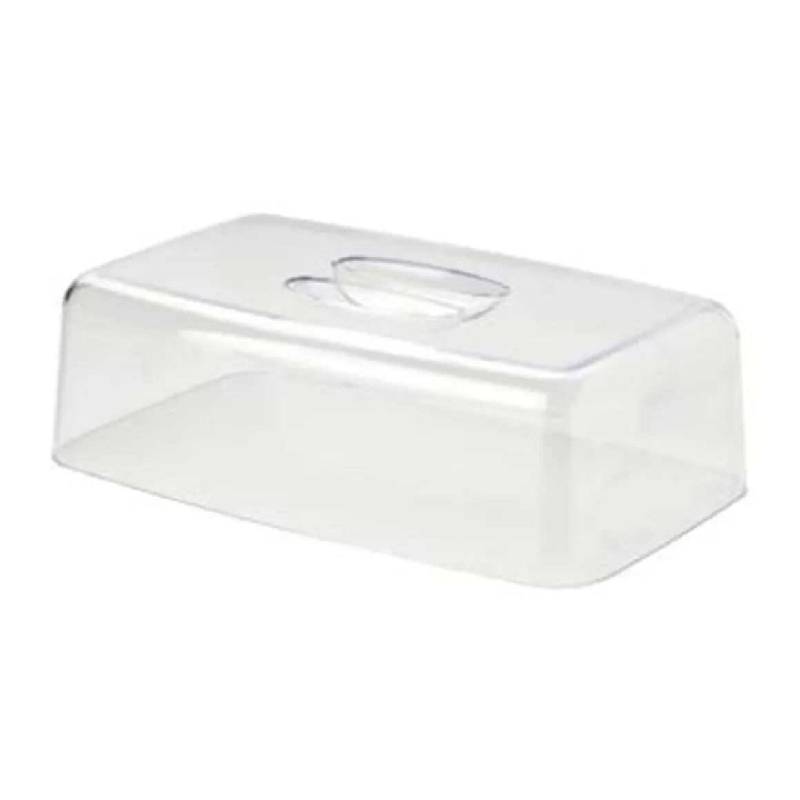 ContinentaKäseglocke 2 tlg. eckig Holz/Acryl 38,5x25,5x11,5cm