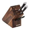 ContinentaMesserblock mit 6 Schlitzen Akazie geölt 22x9,5x2cm