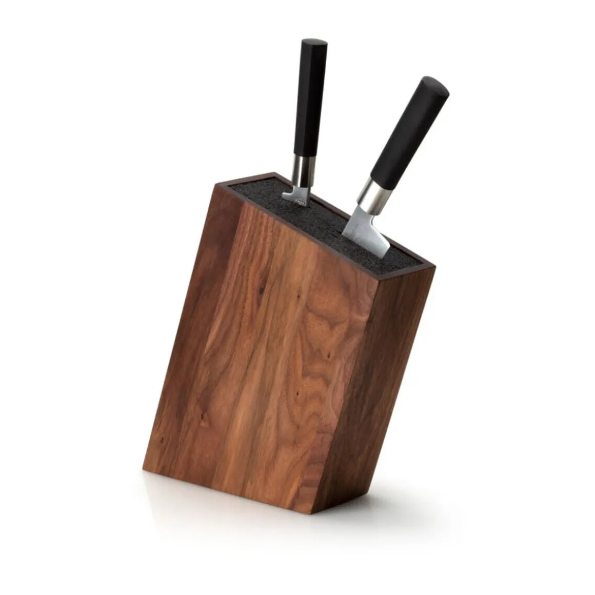 ContinentaMesserblock m. flex. Einsatz Walnuss 28,5x8x19cm