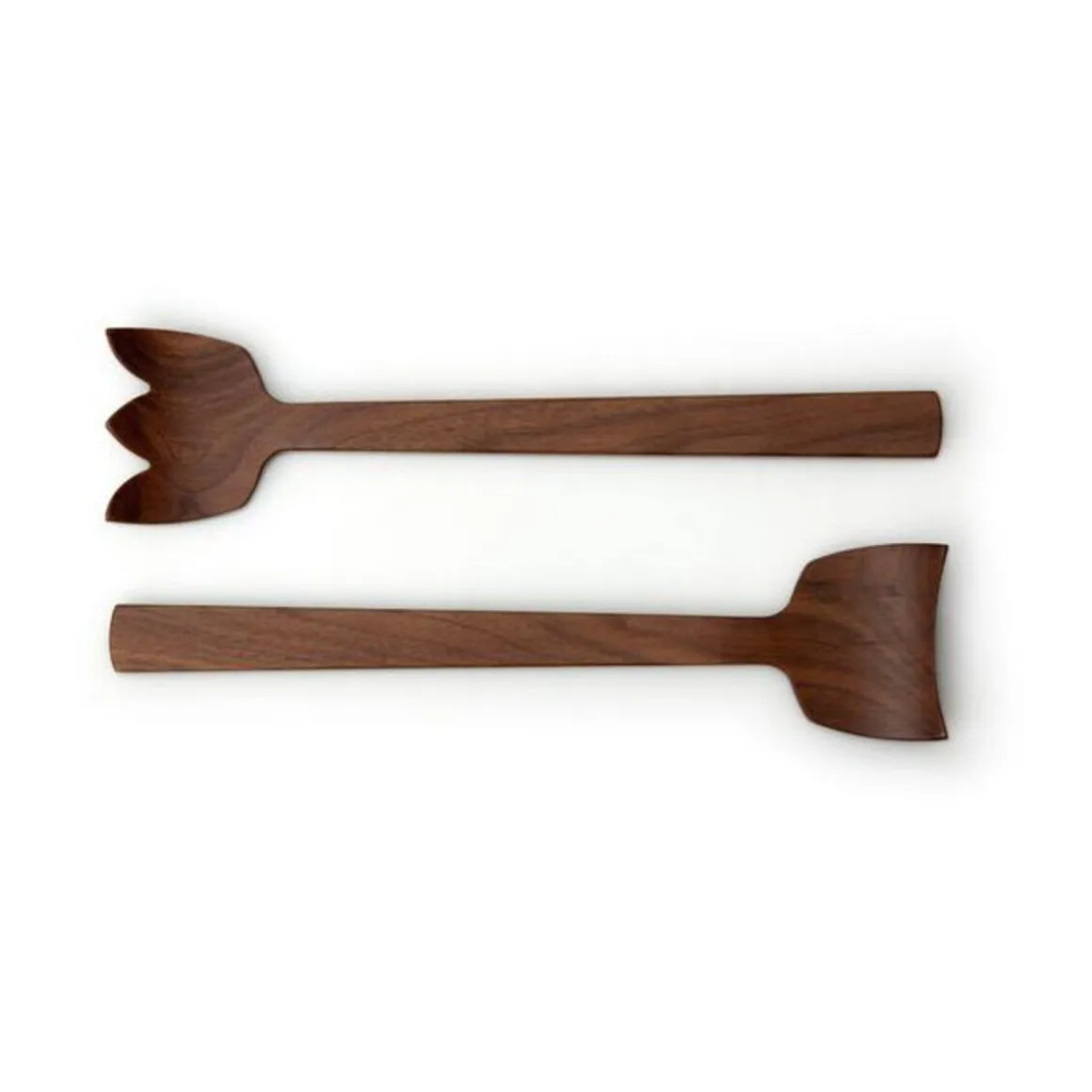 ContinentaSalatbesteck 30,5cm Tulip Walnuss