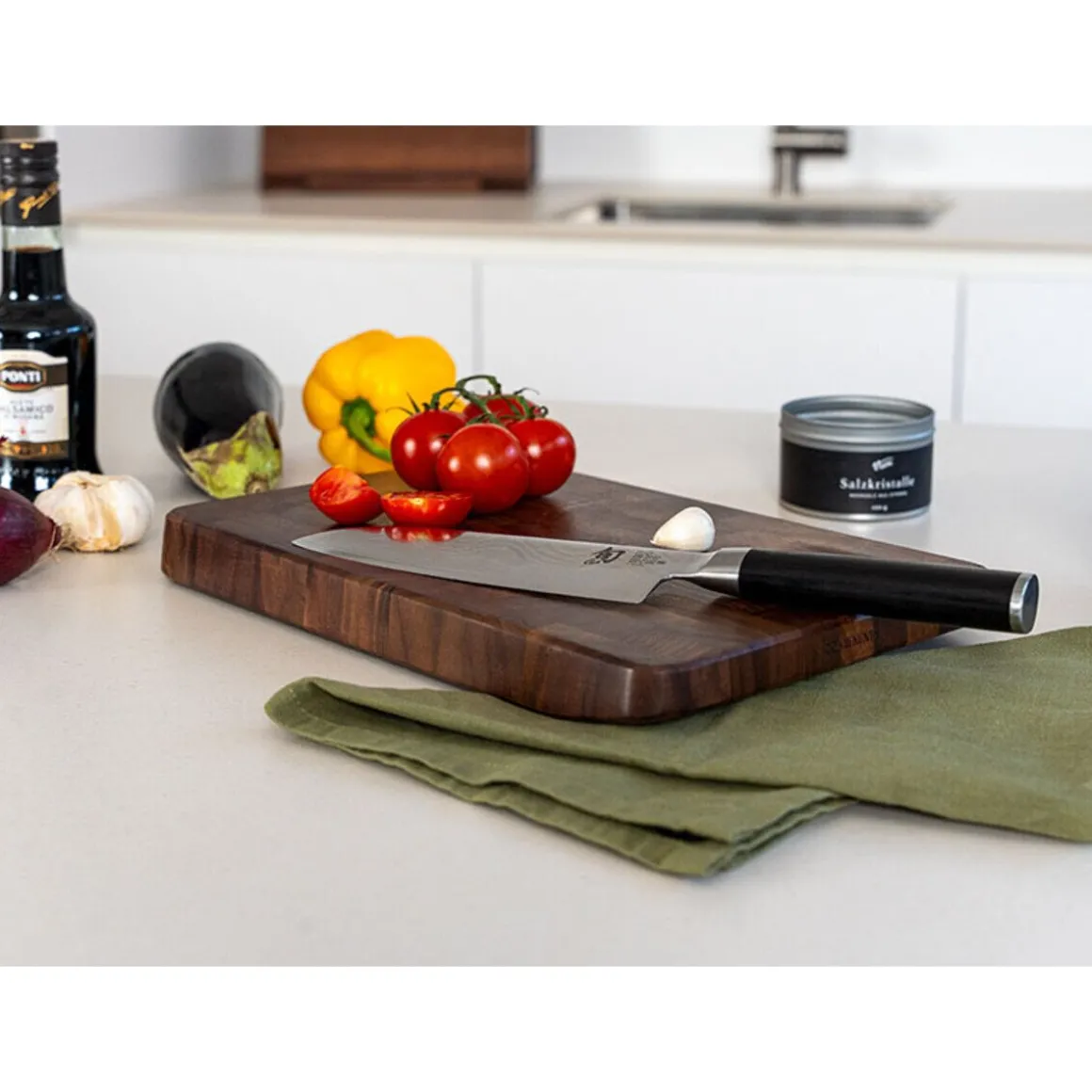 ContinentaSchneidebrett 33x22x3 cm Walnuss Stirnholz