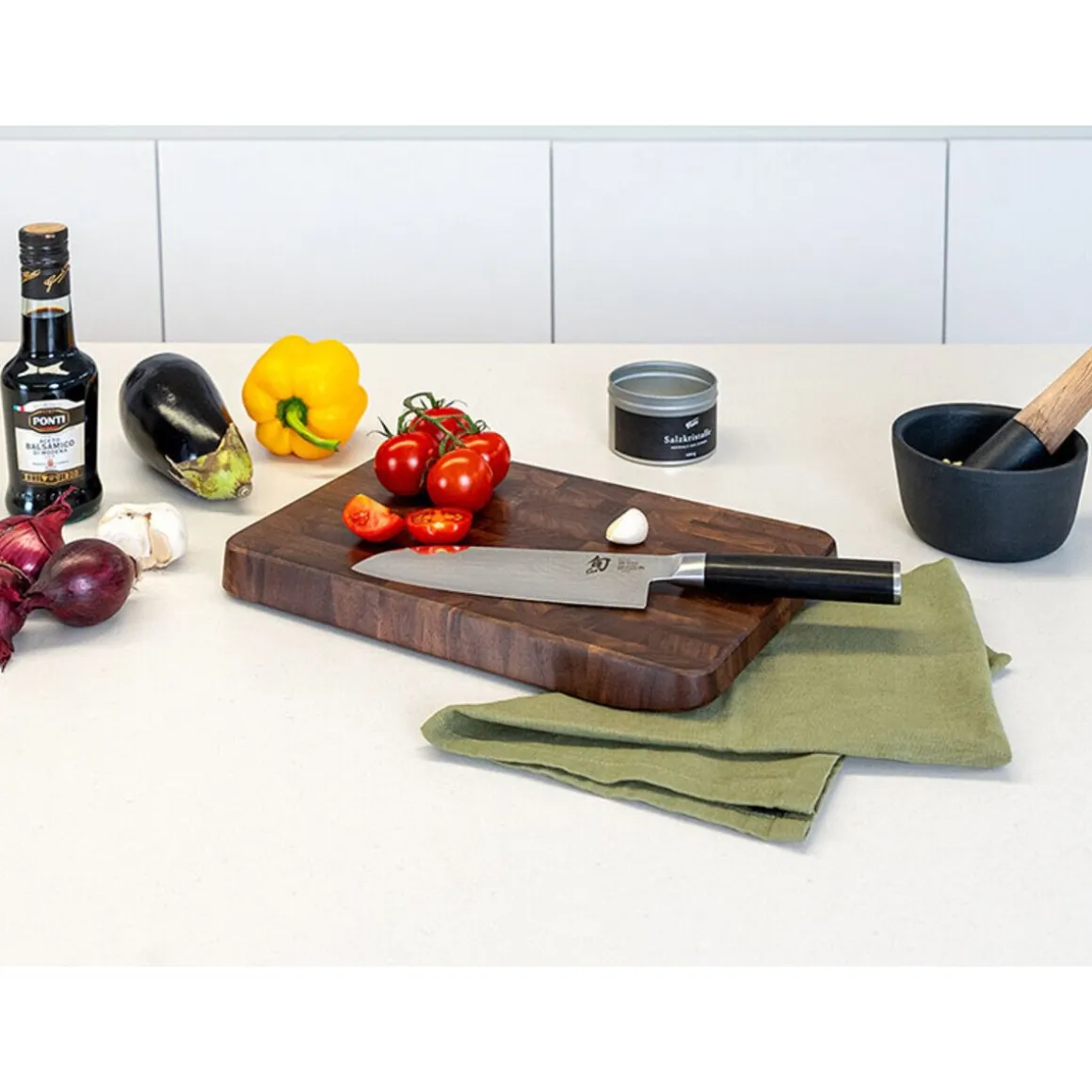 ContinentaSchneidebrett 38x25x3 cm Walnuss Stirnholz