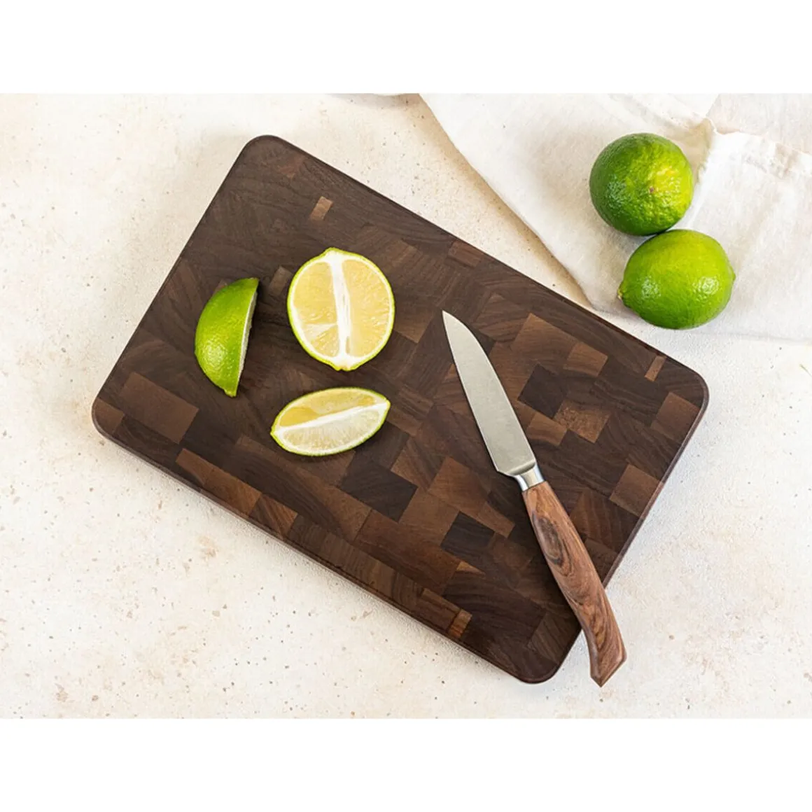 ContinentaSchneidebrett 27x18x3 cm Walnuss Stirnholz