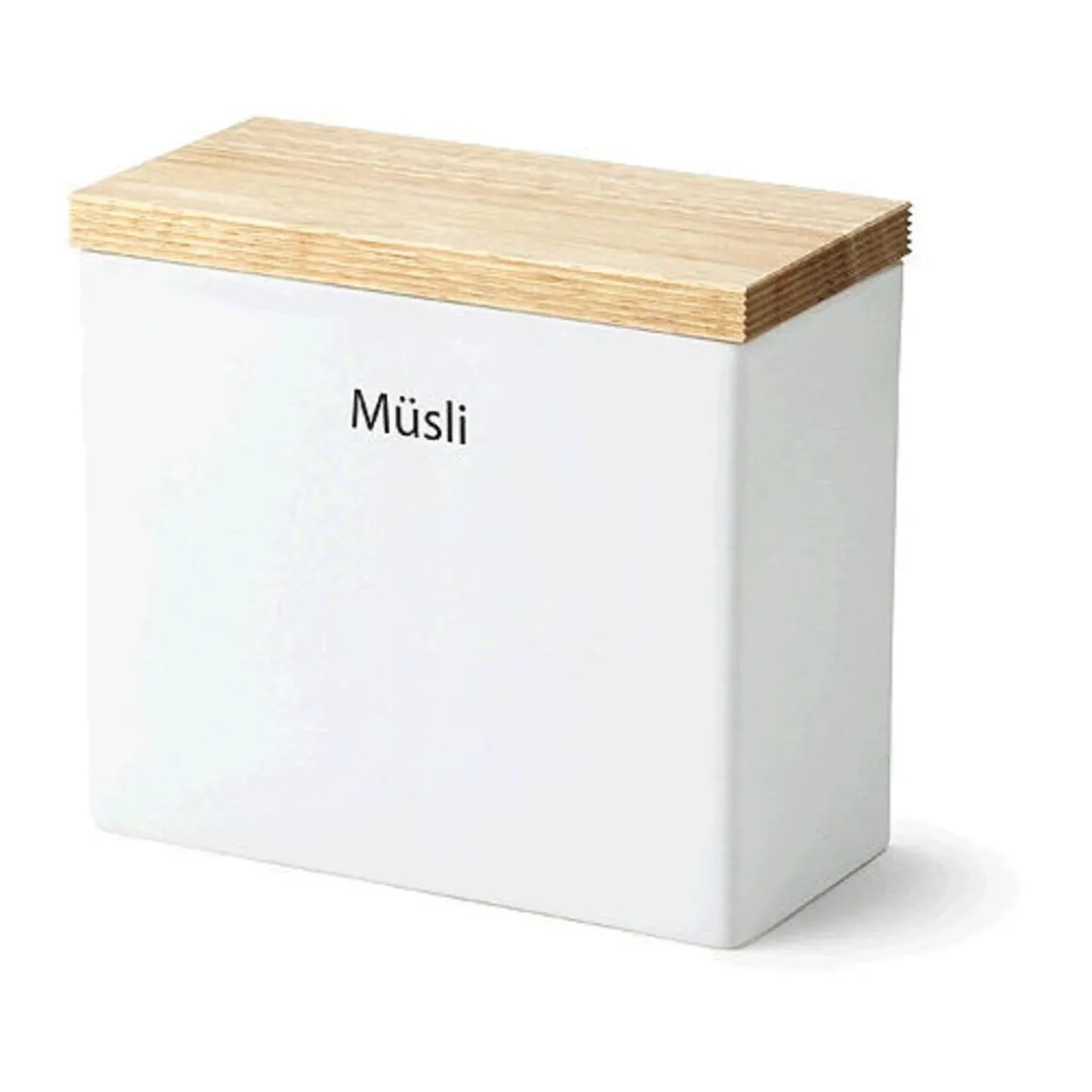 ContinentaVorratsdose quadrat. 20x10x18,5cm Keramik/Holzdeckel