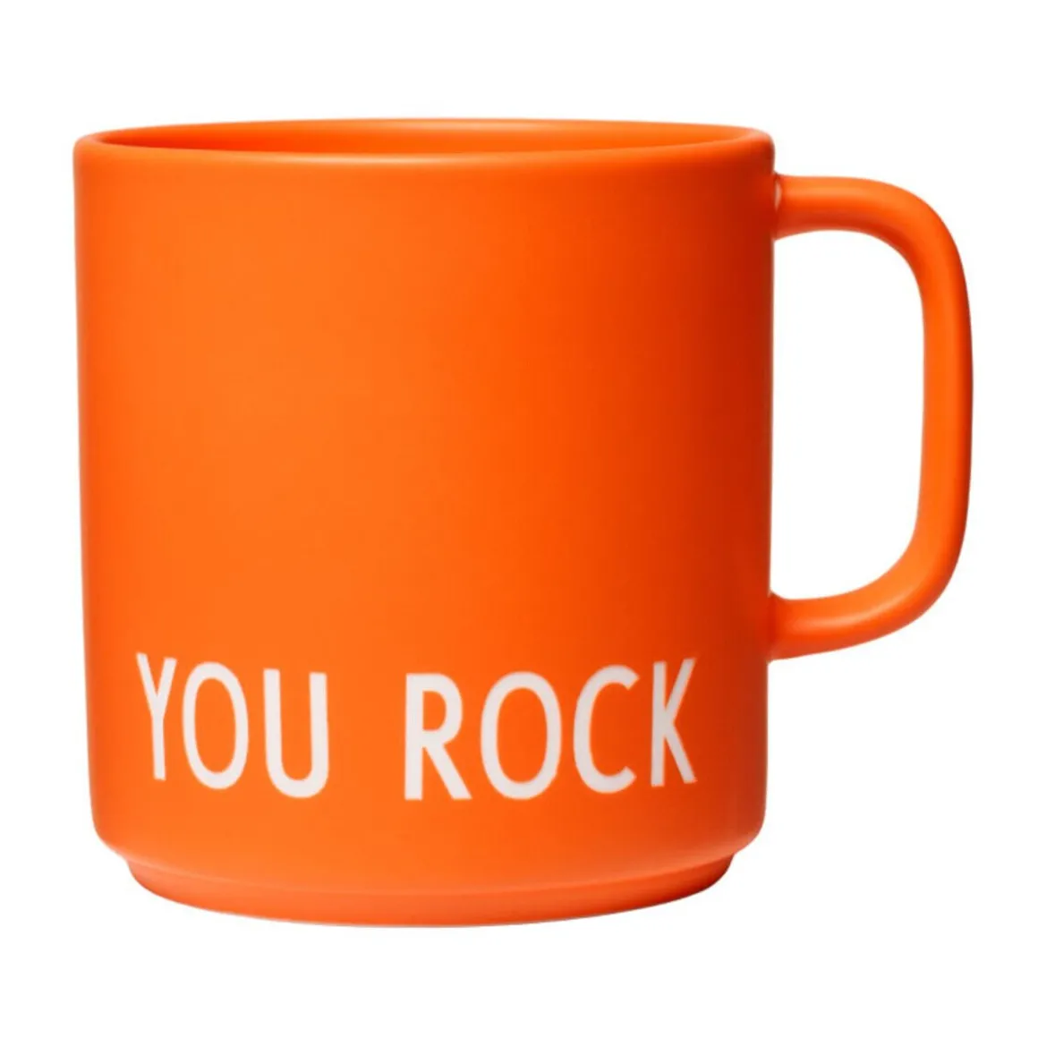 Design LettersHenkelbecher 8 cm Favourite Your Rock orange