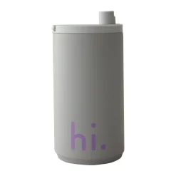 Design LettersReisebecher hi. 0,35 l grau