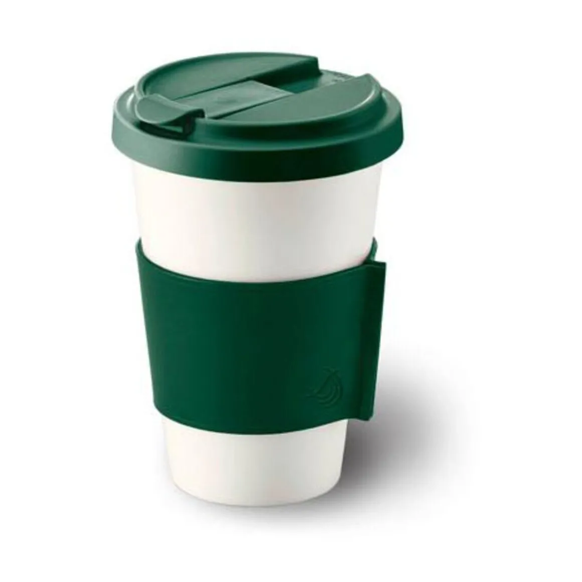 DibbernCoffee-to-go Becher 0,35 l Fine Bone China Konisch-Zylindrisch Tannengrün