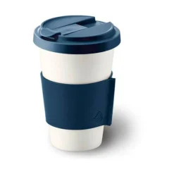DibbernCoffee-to-go Becher 0,35 l Fine Bone China Konisch-Zylindrisch Marine