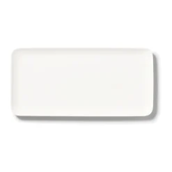 DibbernPlatte eckig 27 cm Fine Bone China Pure weiß