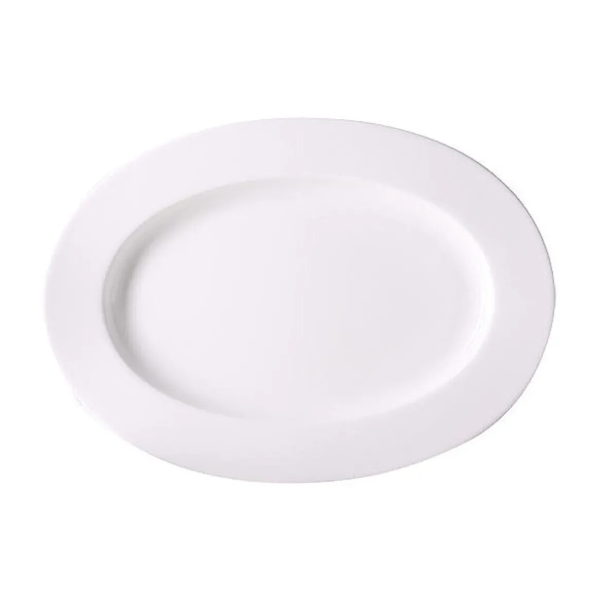 DibbernPlatte oval 39 cm Fine Bone China Classic weiß