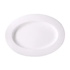 DibbernPlatte oval 34 cm Fine Bone China Classic weiß