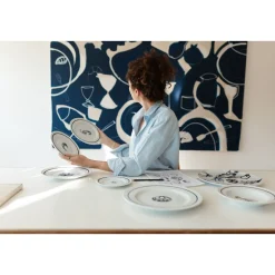 DibbernPlatzteller 31 cm Solid Color Brasserie Marine