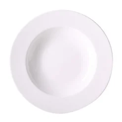 DibbernTeller tief 23cm Bone China weiss